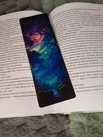 Zakładka do książki "Nocne niebo i księżyc" (jednostronna)