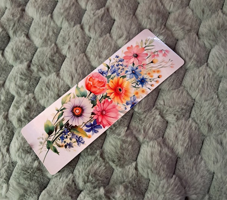Zakładka do książki kwiatowa (jednostronna)