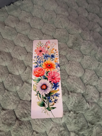 Zakładka do książki kwiatowa (jednostronna)