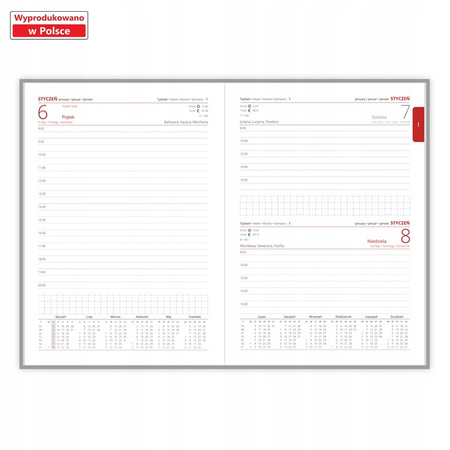 Kalendarz książkowy Dzienny A5 Vivella