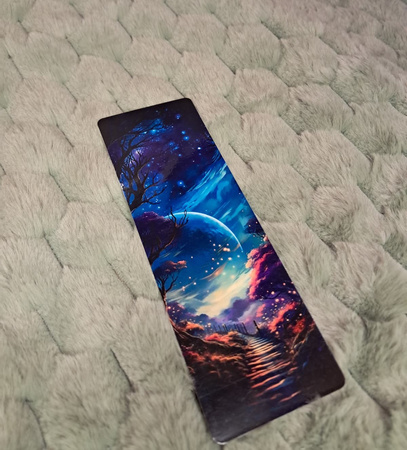 Zakładka do książki z kosmicznym niebem (jednostronna)