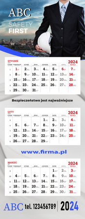 Kalendarz trójdzielny standard