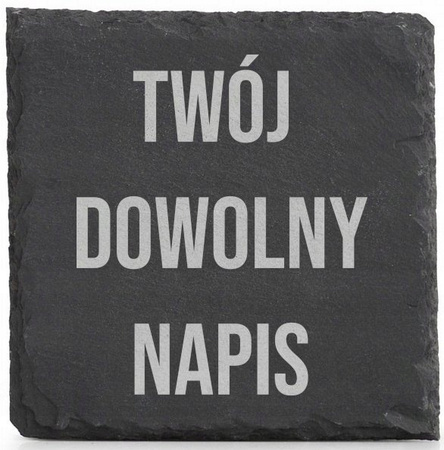 Kamienne podstawki pod kubek zestaw x4szt (Sowa)