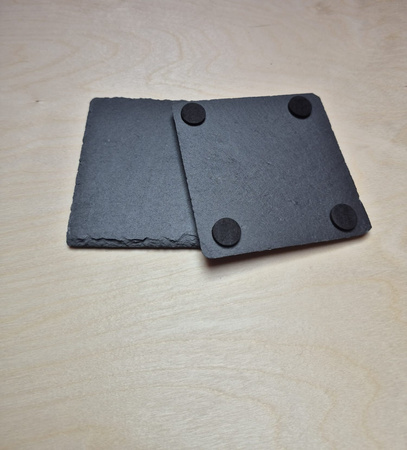 Kamienne podstawki pod kubek zestaw x4szt (Sowa)