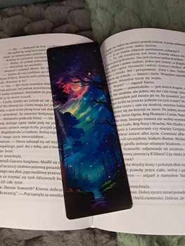 Zakładka do książki "Nocne niebo i księżyc" (jednostronna)