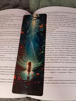 Zakładka do książki "Magiczny las" (jednostronna)
